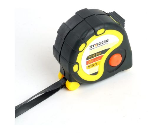 Рулетка STEKKER 3 м х 16 мм, магнит, прорезиненное покрытие, MTS-3, 39782 – изображение 8