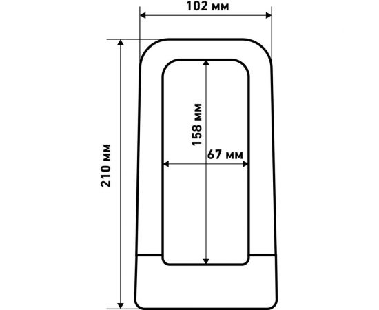 Навесной замок с креплением на раму Авангард PYTHON 626 BLACK силикон, всепогодный 14858 – изображение 3