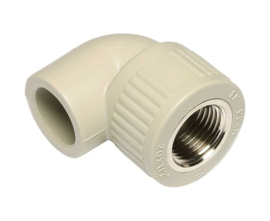Колено WAVIN EKOPLASTIK 90 PP-R D20x1/2""РВ, EK SKOI02020X 