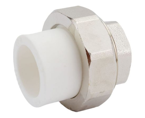Комбинированная муфта СТМ ПЛАСТ PP-R, разъемная, с внутренней резьбой DN 25х1/2 CPRF2512 