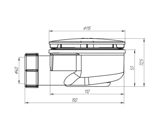 Сифон для душевого поддона АНИ пласт E350C – изображение 2