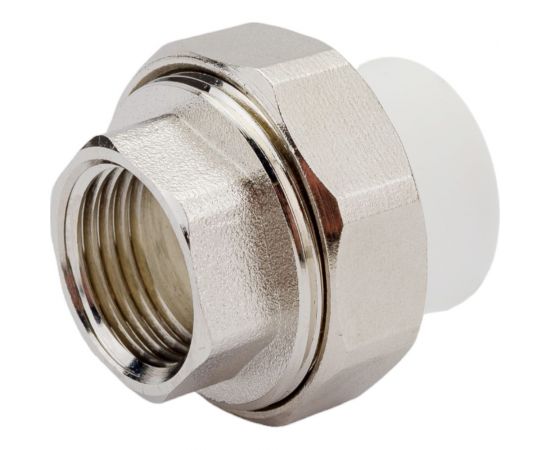 Комбинированная муфта СТМ ПЛАСТ PP-R, разъемная, с внутренней резьбой DN 25х1/2 CPRF2512 – изображение 2