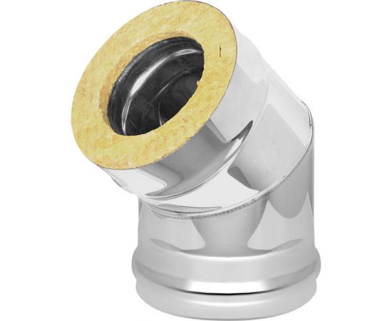 Сэндвич-колено (115х200 мм; AISI 430-0.8 мм; 45град.; 2 секции) Везувий О-1200010 