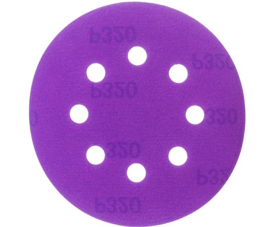 Круг шлифовальный Purple PP627 (125 мм; 8 отверстий; Р320; 100 шт) Hanko PP627.125.8.0320 
