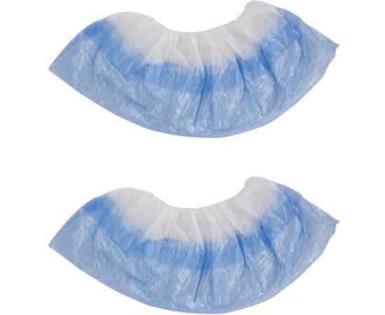 Бахилы ЛАЙМА ДВОЙНЫЕ, комплект 50 пар, со стелькой, 39х14 см, 40 мкм, 630720 – изображение 2