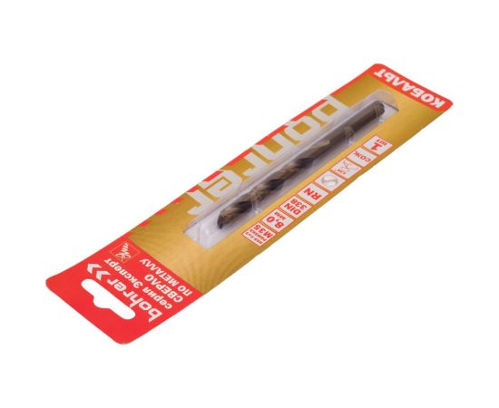 Сверло по металлу Эксперт (8 мм; сталь HSS-Co5% M35; DIN 338) BOHRER 31530080 – изображение 4