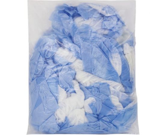 Бахилы ЛАЙМА ДВОЙНЫЕ, комплект 50 пар, со стелькой, 39х14 см, 40 мкм, 630720 – изображение 4