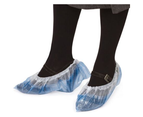 Бахилы ЛАЙМА ДВОЙНЫЕ, комплект 50 пар, со стелькой, 39х14 см, 40 мкм, 630720 – изображение 6