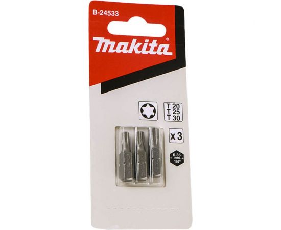 Набор бит (3 шт; Torx T20/25/30, 25 мм) Makita B-24533 