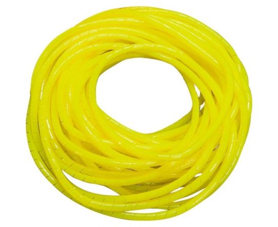 Спиральная пластиковая оплетка PARLMU SWB 8-2, полиэтилен, размер 8, бухта 10.5 m, цвет желтый PR4200300 