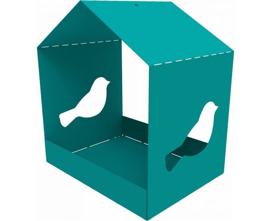 Кормушка для птиц Благо Птица RAL 5018, бирюза, борт 37 мм 109133 