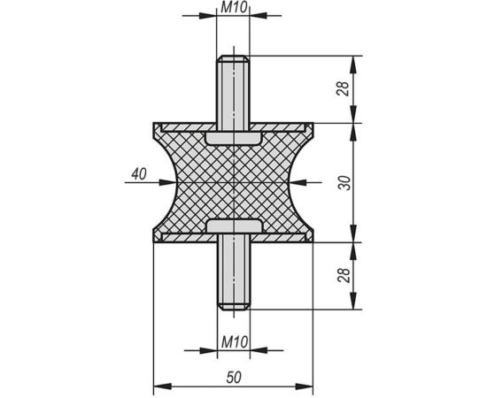 Резинометаллический буфер KIPP K0567.05003057 – изображение 2