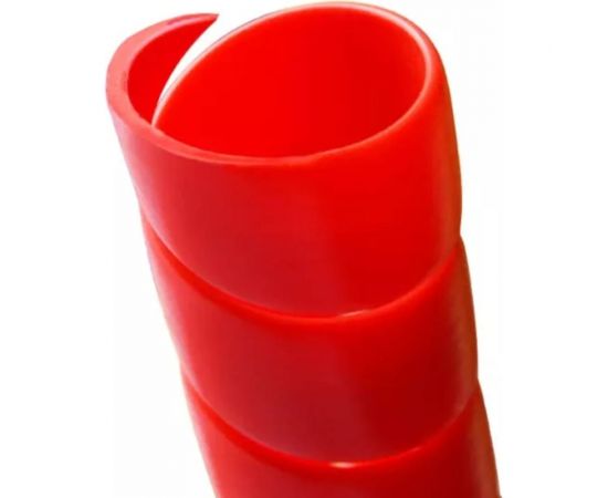 Спиральная пластиковая защита PARLMU SG-32-F13-k10 полипропилен, размер 32, плоская поверхность, цвет красный, длина 10 м PR0300700-10 – изображение 3