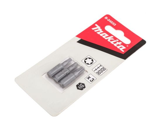 Набор бит (3 шт; Torx T20/25/30, 25 мм) Makita B-24533 – изображение 3