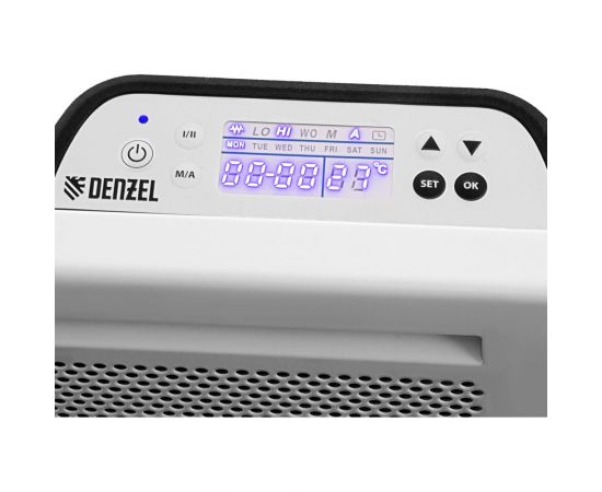 Гибридный электрический конвектор Denzel hybridx-2000, ик нагреватель, цифровой термостат 98120 – изображение 10