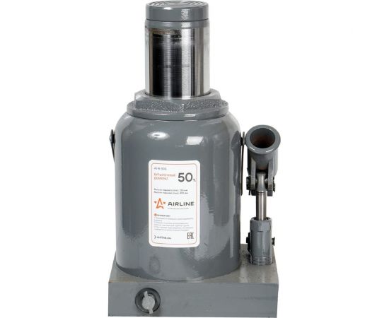 Бутылочный домкрат Airline 50 т S, MIN - 255 мм, MAX - 405 мм AJ-B-50S – изображение 2