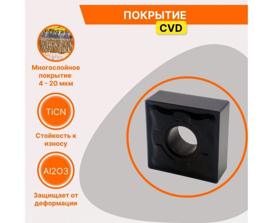 Пластина твердосплавная SNMG120404-GM JT4135 СпецТехИнструмент SNMG120404GMJT4135STI – изображение 6