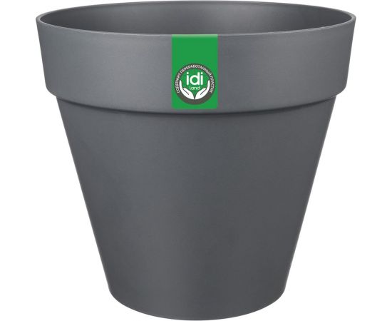 Горшок для цветов Idiland Tarragon 7 л, D 250 мм с дренажной вставкой, серый 221610535/01 