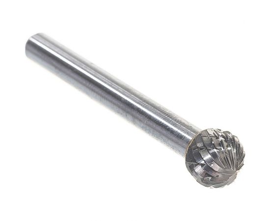 Борфреза твердосплавная сферическая с двойной насечкой (10х9 мм; хвостовик 6 мм) ПНЕВМО-ТРЕЙД D1009-M06 