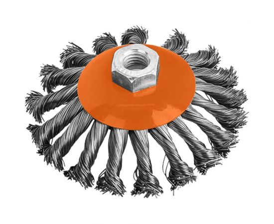 Кордщётка радиальная витая с наклоном (115 мм; М14) для МШУ РОССНА Р860655 