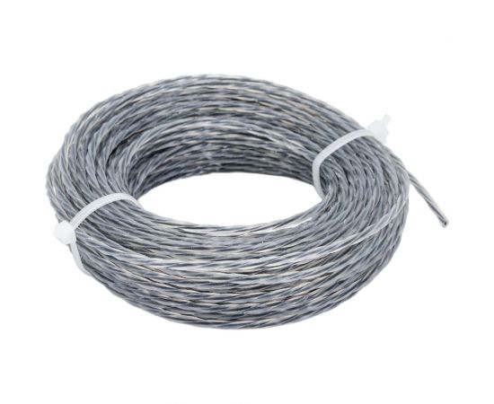 Леска крученая с сердечником 2.4 мм, 15 м для триммера Green Revolution ЛС-715024 – изображение 3