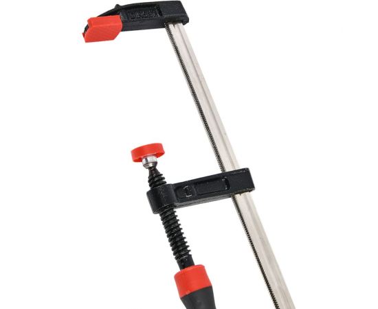 Столярная F-образная струбцина DELI dl110525z усиленная, 250x50 мм, максимальное усилие зажима 2000 Н, резьба 12 мм, штанга 5 мм 112048 – изображение 4