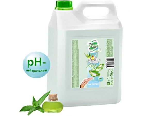 Средство для мытья посуды MR.GREEN Алоэ Вера, 5 л ПНД 71292 