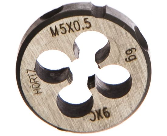 Плашка М 5 х0.5 9ХС HORTZ 203988 – изображение 2