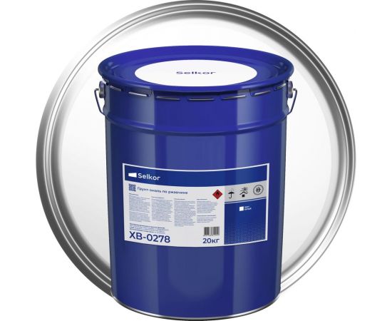 Грунт-эмаль Selkor ХВ-0278 белая 20 кг 91012 