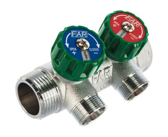 Регулируемый коллектор с 2 отводами FAR1" М24х19 FK 3825 C1 