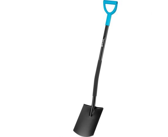 Профессиональная цельнометаллическая лопата PALISAD luxe прямоугольная, 195x285x1200 мм 61372 