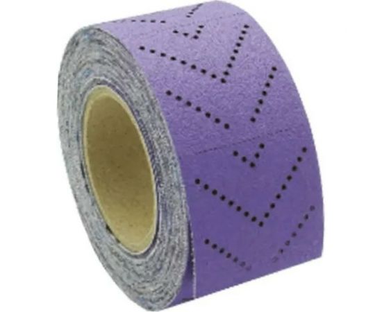 Рулон шлифовальный на пленочной основе 328 Purple Zirconia (70 мм, 12 м, Р120, 1 рулон) SANDWOX 328.070.120 – изображение 2