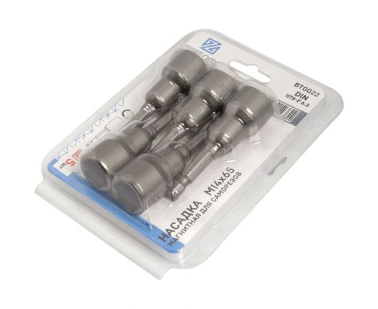 Насадка-головка магнитная (5 шт; 65x14 мм; CrV) ZITOM bt00022 – изображение 7