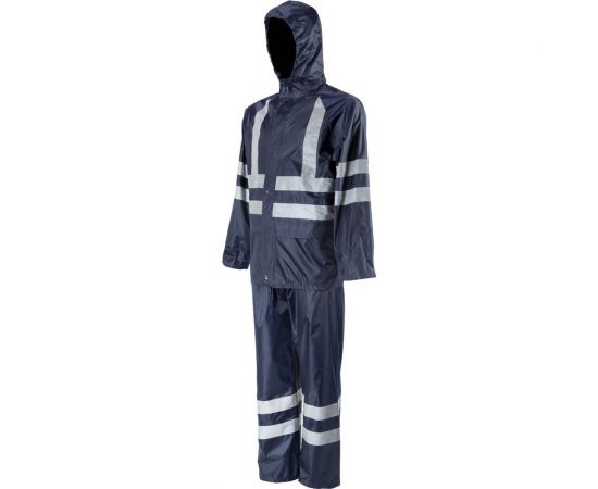 Влагозащитный костюм 2Hands повышенной видимости, синий, 3XL KP1HV – изображение 3