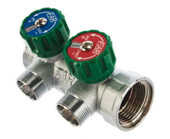 Регулируемый коллектор с 2 отводами FAR1" М24х19 FK 3825 C1 – изображение 3