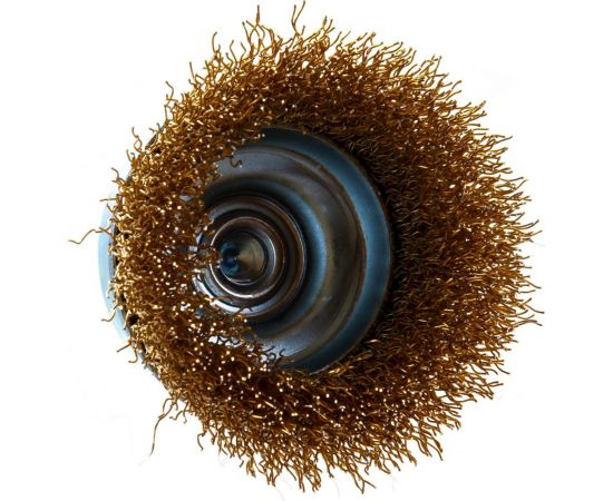 Щетка чашечная (63 мм; витая латунированная стальная проволока 0.3 мм) ЗУБР 3525-063_z02 – изображение 2