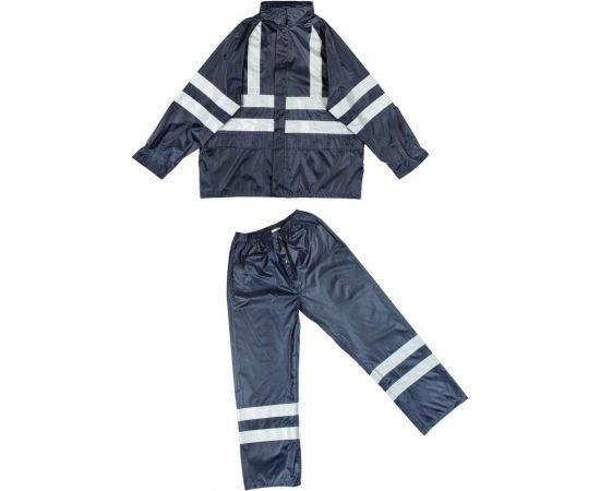 Влагозащитный костюм 2Hands повышенной видимости, синий, 3XL KP1HV – изображение 4