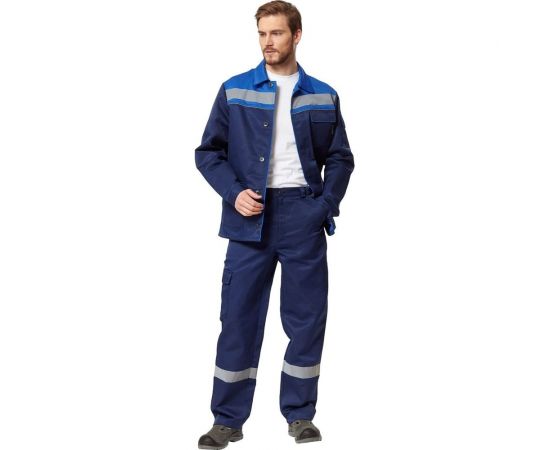 Костюм Эксперт Спецодежда Профи 1, темно-синий/василек, р. 68-70, рост 194-200 6446000027007 