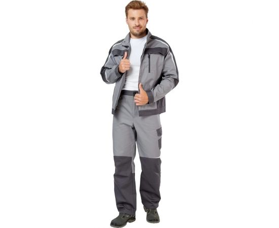 Костюм Эксперт Спецодежда Финикс, серый/темно-серый, р. 52-54, рост 170-176 6446000039277 