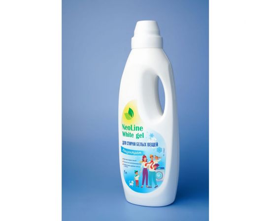 Гель для стирки белого белья Neoline White gel морозное утро, 1л 143027 