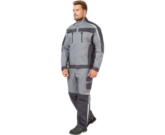 Костюм Эксперт Спецодежда Финикс, серый/темно-серый, р. 52-54, рост 170-176 6446000039277 – изображение 4