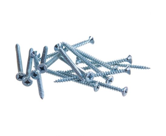 Потайной универсальный шуруп Метизный двор 3,0x45, белый, 22 шт. 4690441018892 – изображение 5