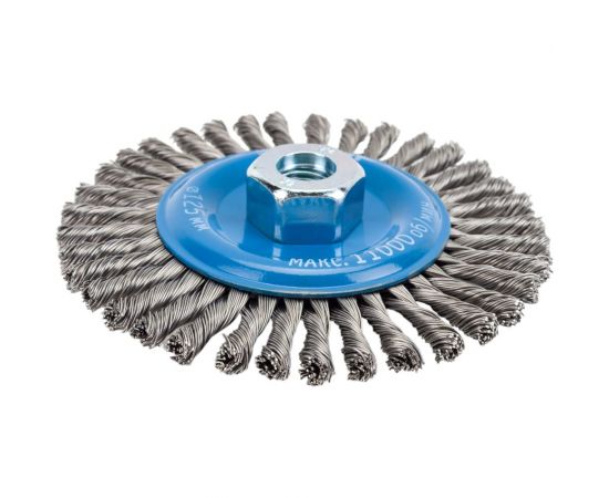 Щетка дисковая (125 мм; М14; плетеные пучки стальной проволоки 0.5 мм) ЗУБР 35192-125_z02 – изображение 2