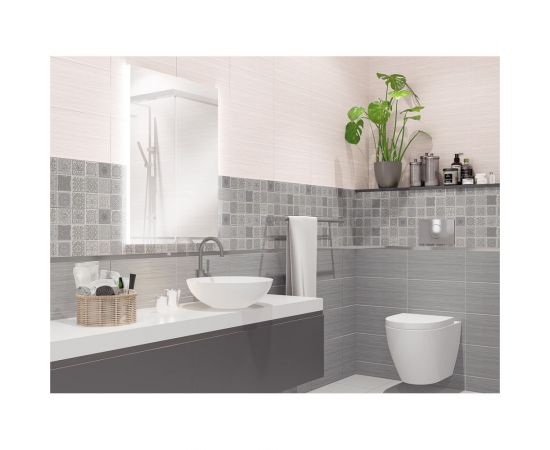 Плитка Azori Ceramica grazia grey, 20.1x40.5 см 505581101 – изображение 2