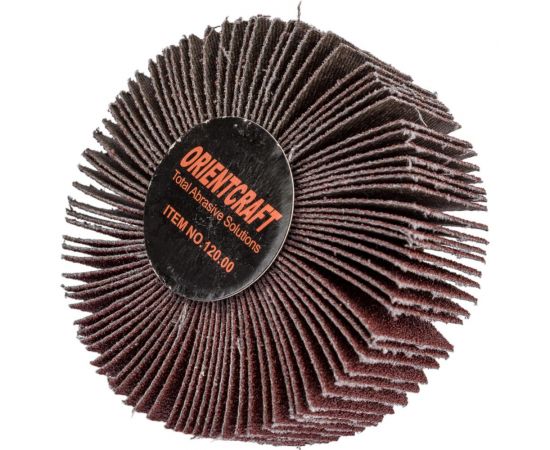 Головка-щётка лепестковая на шпильке (80x30x6 мм; Р100) Orientcraft OCFW80306100 – изображение 4