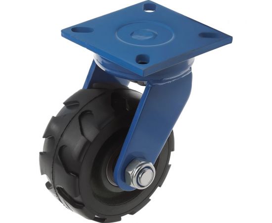 Колесо сверхбольшегрузное обрезиненное поворотное с площадкой SHd 63 (150 мм; 800 кг) А5 1001619 