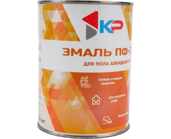 Краска для пола КР ПФ-266 золотисто-коричневая 0,9 кг 4610044290884 