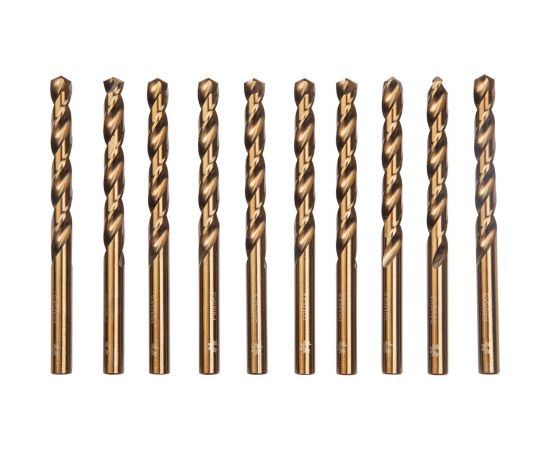 Сверло по металлу Р6М5К5/М35 (10 шт; 4.0 мм; ц/х; вышлифованное Класс А1) WOLFSTAR dc00249 