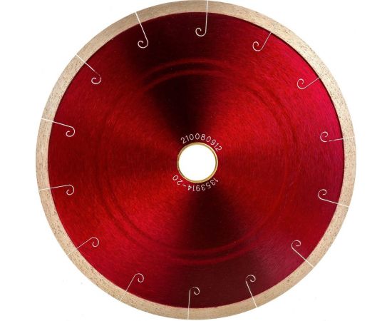 Диск алмазный сплошная кромка с микропазом G/L J-slot по граниту 200D-1.6T-7.5W-22.2/25.4 MESSER 01-24-200 – изображение 3