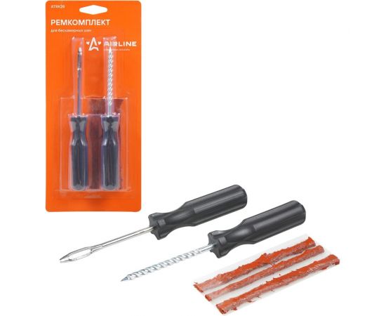 Ремкомплект для б/к шин Airline прямые ручки (шило: для жгута+спиральное, 3 жгута) ATRK28 